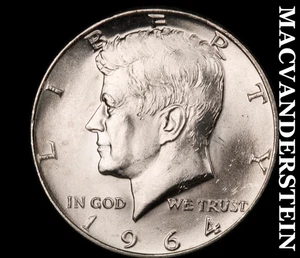 1964-D Silber Kennedy Half Dollar - Auswahl Edelstein Brillant unc glänzend #D4558 - Bild 1 von 2