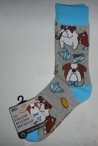 Pawty Tier Andrew eine englische Bulldogge Frühstück Paar Crew-Socken Unisex Einheitsgröße - Bild 1 von 4