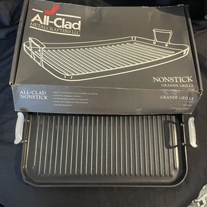 ALL-CLAD Antihaft 13"x20" GRANDE GRILL 3013NS Aluminium Kochgeschirr Neu Grillplatte - Bild 1 von 15