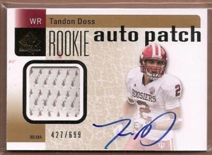 B3818- 2011 SP Authentic #217 Tandon Doss Auto Jersey /699 SAMPLE PIC - Picture 1 of 1