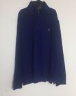 Polo Ralph Lauren Sweater 1/4 Zip Pullover Size XL Blue