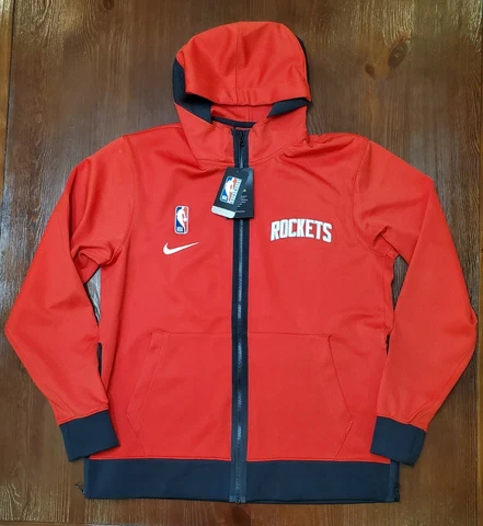 Authentic NBA Nike HOUSTON ROCKETS RED THERMA-FLEX SHOWTIME HOODIE MENS SZ XXL Cover