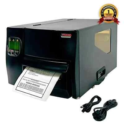 Tharo H-600 Wide 6" Thermal Transfer Label Barcode Printer Ethernet USB Cutter - Image 1 of 4