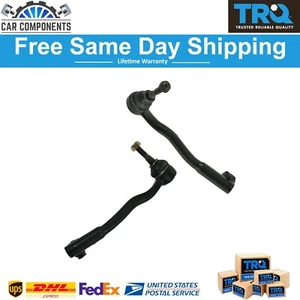 TRQ Front Outer Tie Rod End Arm Pair LH & RH 32211091724 For 1997-2003 BMW 540i - Picture 1 of 7