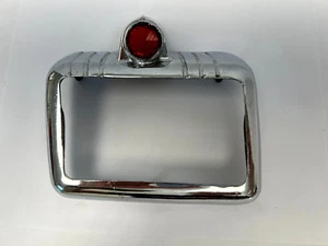 1946-1948 Dodge Left Sedan Driver Side Tail Light Lamp Chrome Bezel NOS 1149364 - Picture 1 of 7