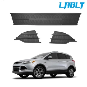 LABLT Front Bumper Lower Grille&Fog Covers 3Pcs Black For 2013-2016 Ford Escape - Picture 1 of 10