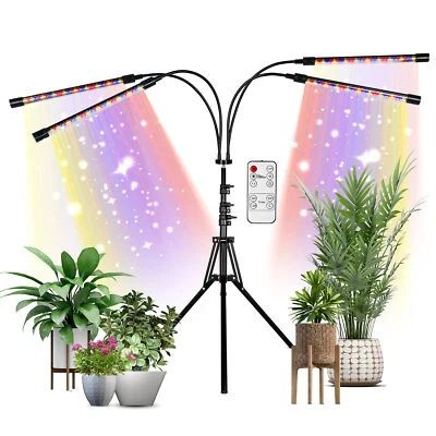 108 LED Grow Lamp with Full Spectrum for Indoor Plants AdjustableTripod - Image 1 of 4