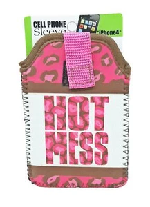 GetCharged Hot Mess Design Neoprene Cell Phone Sleeve For iPhone 4 - Picture 1 of 2