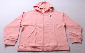 Roxy Girl's Wildflower Front Zip Hoodie MH7 Candlelight Peach Size XL (16) NWT - Picture 1 of 4