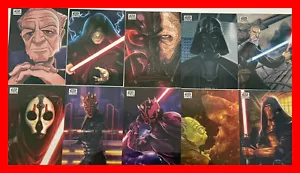 2024 Topps Star Wars Chrome Galaxy Complete Set Art of The Sith 10 Card Lot - Picture 1 of 2
