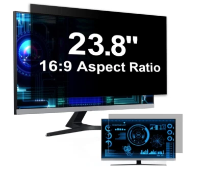 2-Pack 23.8" Privacy Screen Filter 16:9 | Blue Light Glare Anti-Spy Shield - Image 1 of 4