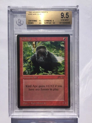 BGS 9.5 | Kird Ape | MtG Arabian Nights | Gem Mint (PSA CGC 10) - Image 1 of 2