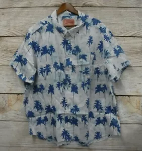 Brooklyn Cloth Shirt Mens Size 3XL Palm Tree Print Button Down Shirt New Snag - Picture 1 of 4