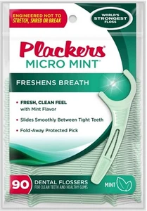 Plackers Micro Mint Dental Flossers 90-Count - Picture 1 of 1