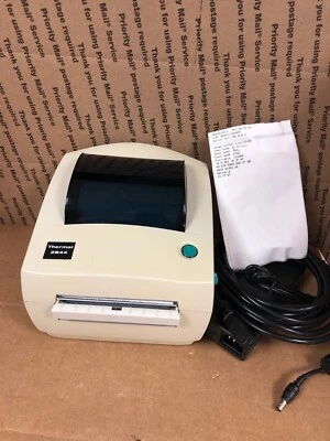 Zebra UPS LP2844 Direct Thermal Barcode Printer W/AC-ADAPTER (TESTED) - Image 1 of 4