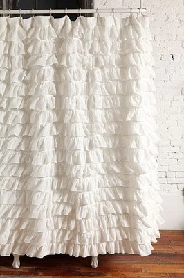 Ruffle Fabric Shower Curtain  Waterfall - Image 1 of 2