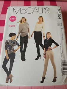 McCalls Muster M6404 Strickleggings eng anliegende Taschengrößen L XL UNGESCHNITTEN - Bild 1 von 6