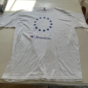 Philadelphia 76ers T-Shirt Men's XL White 100% Pre Shrunk Cotton Brotherly Love - Picture 1 of 7