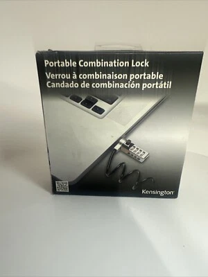 Kensington Combination Lock with Engineered Cable for Laptops and Notebooks NEW - Image 1 of 3