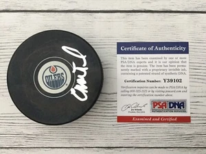 Craig MacTavish Signed Autographed Edmonton Oilers Hockey Puck PSA DNA COA a - Picture 1 of 3
