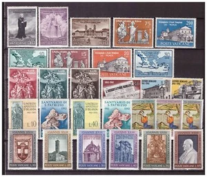 s15524) VATIKAN POSTFRISCH ** 1961, kompletter Jahressatz 28v - Bild 1 von 1