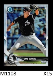 1-2018 BOWMAN DRAFT CHROME REFRACTOR DANE DUNNING RANGERS #BDC-170 QTY AVAIL - Picture 1 of 1