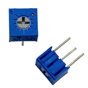 10x Trimmer liegend 100Ohm ±10% 0,5W Vishay T73YE101KT20 - Picture 1 of 1