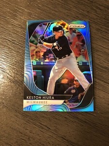 2020 Panini Prizm-Carolina Blue Refractor-Keston Hiura #2-Mint