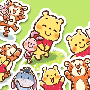 Adesivi Winnie the Pooh, adesivi Kawaii, adorabili adesivi diario e planner - Foto 1 di 5