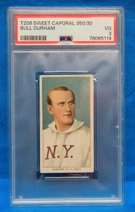 T206 SWEET CAPORAL 350/30 - Bull Durham PSA 3 VG # 78065114 NEW YORK GIANTS !!! - Picture 1 of 2