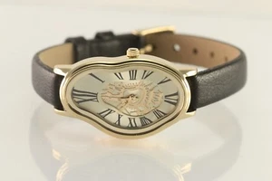 Reloj de fusión Salvador Dalí reloj de deformación del tiempo fluido ondulado suave para mujer reloj dorado - Imagen 1 de 11