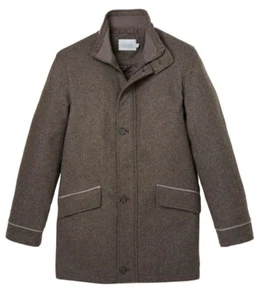 Abrigo cálido de lana de alta calidad para hombre Abrigo inteligente de mezcla de lana de tweed talla pequeña - Imagen 1 de 10