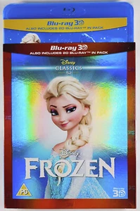 FROZEN (2013) New 3D + 2D BLU-RAY Film w/ imperfect Slipcover REGION-FREE Import - Picture 1 of 8