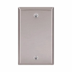 1pcs - EATON COOPER 93151 1-Gang Bank Stainless Steel Standard Size Wallplate - Imagen 1 de 4