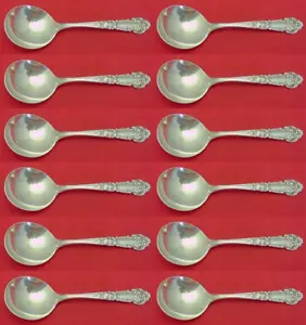 French Renaissance by Reed and Barton Sterling Silver Cream Soup Spoon Set 12pcs - Picture 1 of 3