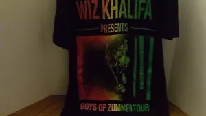 Wiz Khalifa Boys of Zummer 2015 Concert Tour T Shirt Adult SMALL Rap Hip Hop NEW - Picture 1 of 3