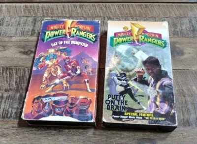 Mighty Morphin Power Rangers VHS Putty on the Brain & Day Of The Dumpster - Image 1 of 4
