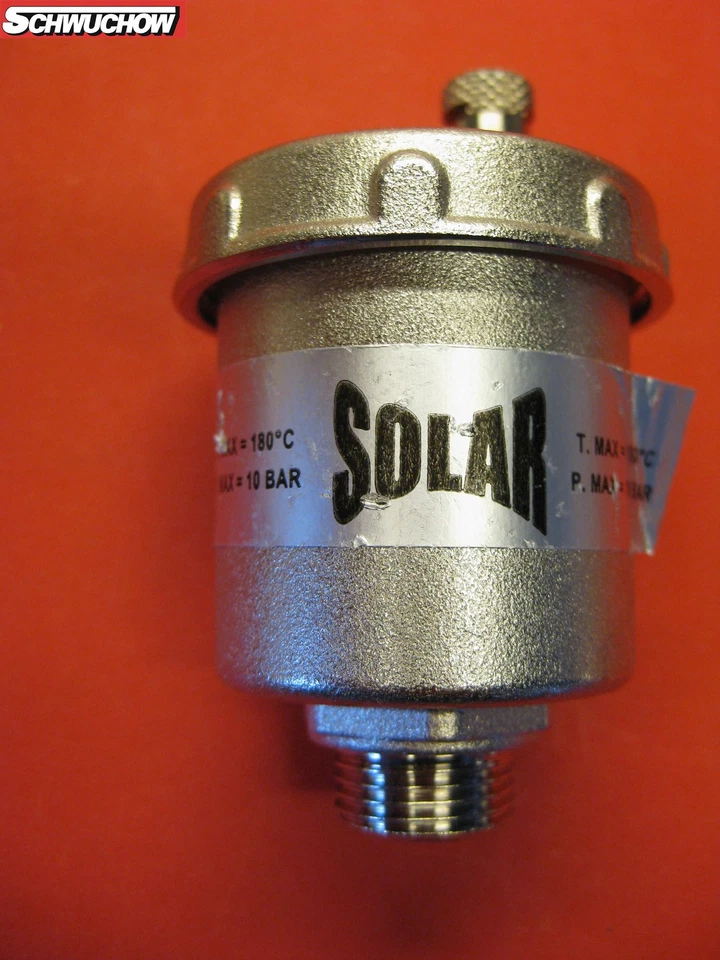 1 Stück Solarentlüfter Solar Entlüfter 3/8" Schnellentlüfter 10 bar 180°C  - Bild 1 von 3