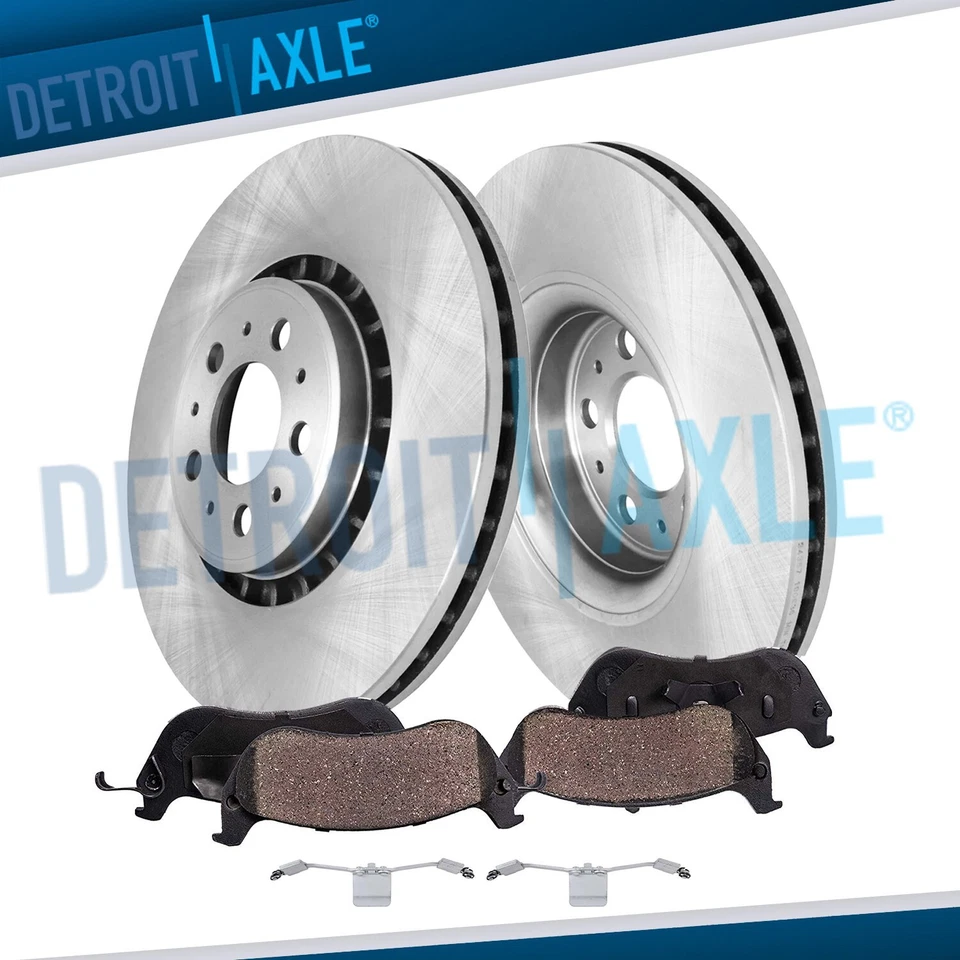 13.23'' Front Disc Brake Rotors Ceramic Brake Pads for 2003 - 2014 Volvo XC90 - Image 1 of 4