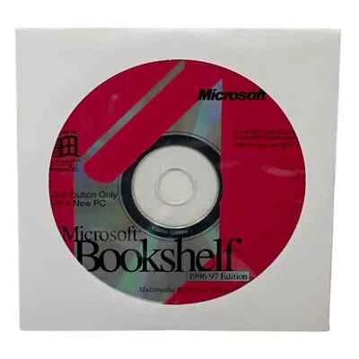 MICROSOFT BOOKSHELF 1996-97 EDITION Windows 95 New Never Installed Disk Only - Image 1 of 4