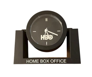 Reloj de escritorio HBO vintage de los años 90 hogar taquilla películas 5" decoración de utilería sin probar - Imagen 1 de 6
