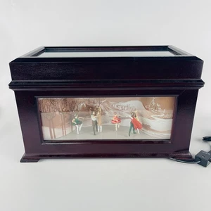 Mr. Christmas Musical Music Box w/Ballet Dancers 10 Silver Melodies Records  - Picture 1 of 7