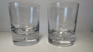 Dartington Crystal Pair of Old Fashioned Dimple Whisky Glasses - Picture 1 of 9