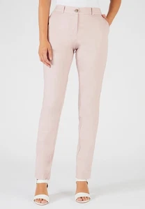 Narrow Leg Stretch Cotton Trousers - Picture 1 of 20