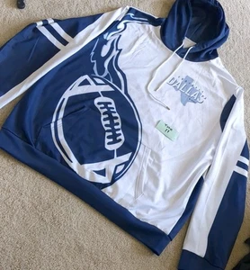 Vintage Dallas Football Hoodie Blue + White Pullover Size XXL. 2xl - Picture 1 of 3