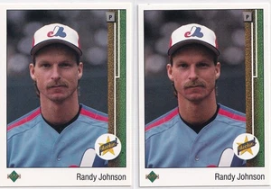 Lot (4) Randy Johnson 1989 Upper Deck Baseball Rookie card #25 Expos Mariners - Picture 1 of 4