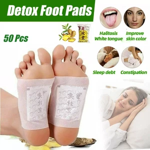 50PCS Detox Foot Patches Pads Feet Slimming Body Toxins Deep Cleansing Herbal - Picture 1 of 5