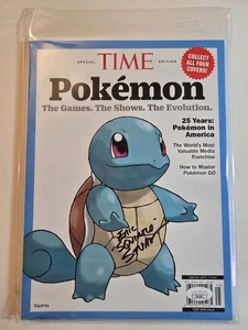 TIME Magazine - 25 Years Pokemon - SQUIRTLE Cover Signed by Eric Stuart JSA 93 - Bild 1 von 3
