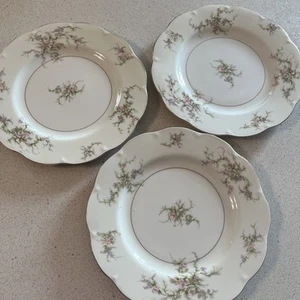 Haviland Theodore Set of 3 Vintage Limoges “Rosalinde” Dinner Plates 10 1/4”USA - Picture 1 of 7