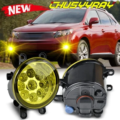 Pair Fog Lights LED Bumper Driving Lamp Assembly Fit LEXUS RX350 2010-2013 - Image 1 of 4